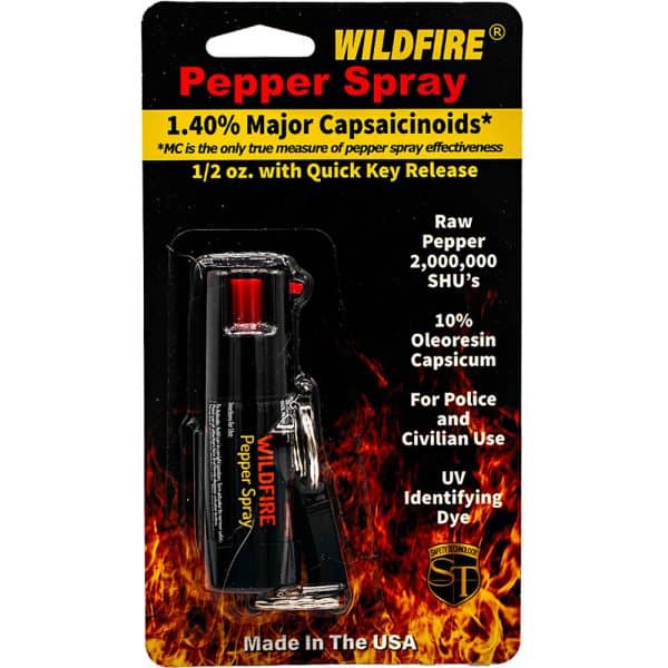 Wildfire™ Pepper Spray With Belt Clip and Quick Release Key Chain - Image 2